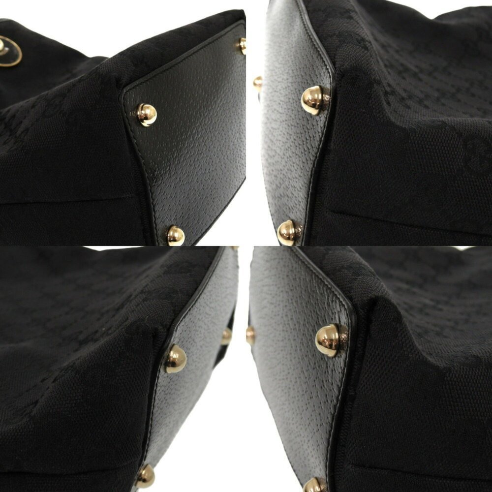 GUCCI Black Leather Tote Bag - Picture 5 of 11
